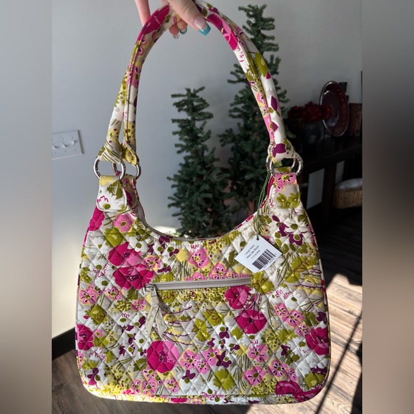 RARE Y2K Vintage Vera Bradley Floral Quilted Shoulder Bag- “Make Me Blush” - Picture 3 of 7